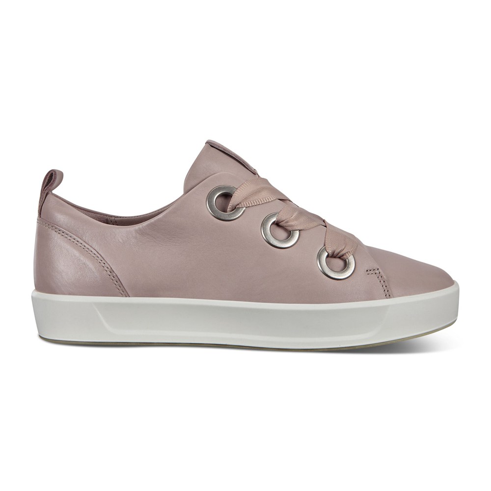 ECCO Womens Sneakers Grey - Soft 8 3-Eyelet - UDM-230746